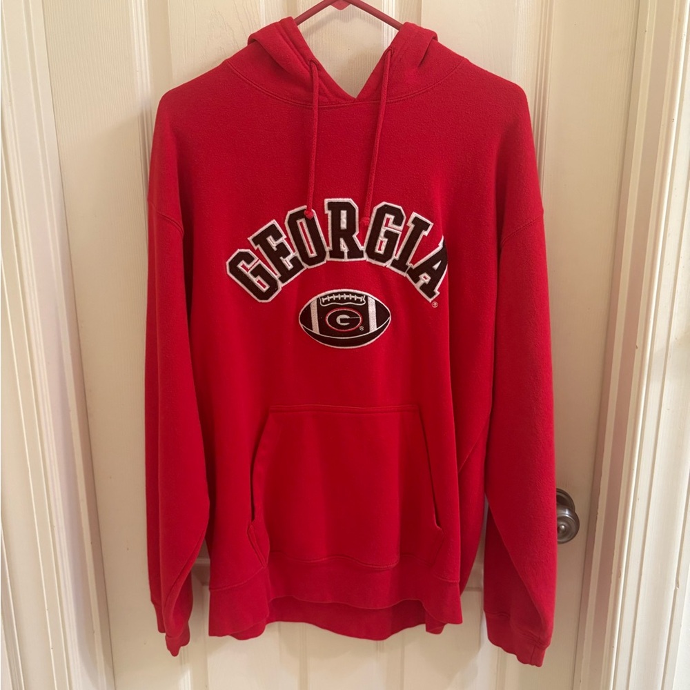 J. America Red Georgia Football Hoodie